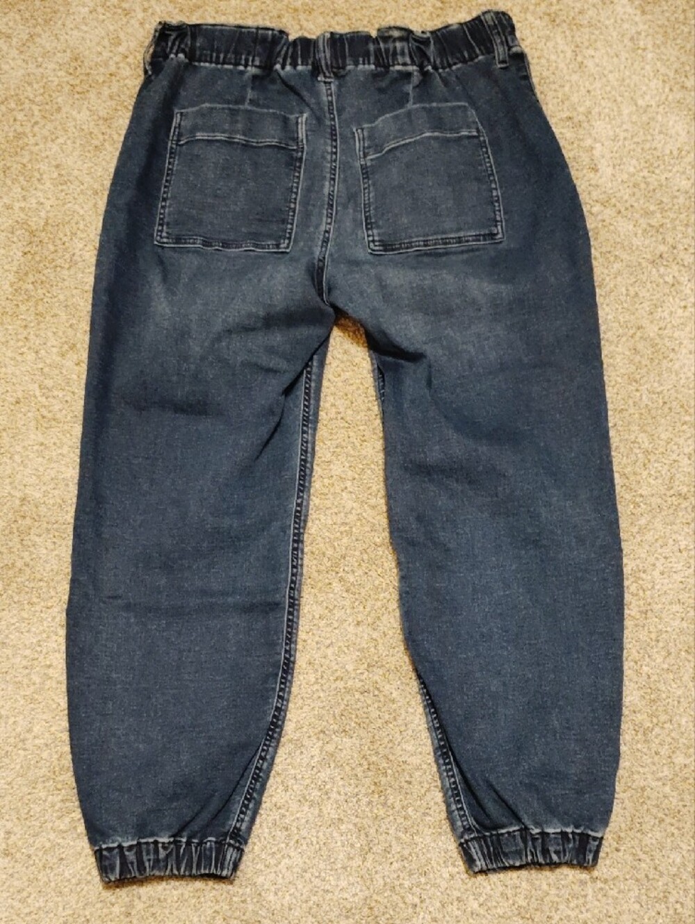 J. Crew Relaxed Dark Blue Denim Jogger Jeans - Picture 3 of 4